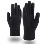 Mix Colors Texting Stretch Men Size Winter Gloves Tablet Acrylic Fibres Knitted Gloves Smartphone Magic Touch Screen Gloves