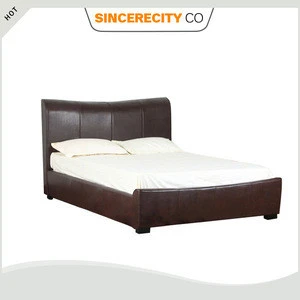 Modern Bedroom Furniture, Italian Design Pu leather Bed Upholstered Bed