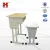 Import modern cheap color optional single steel school student desk and chair from China