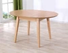 Modern design dining room furniture set 8 chairs/seaters round extendable wood dining table