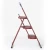 Import modern folding metal frame plastic step pedal red ladder for Living room from China
