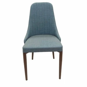Modern Indoor Muted Fabric Arm Chair, Accent Chair with High metal legs living room furniture