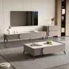 Modern Luxury Furniture Console Television Meuble Brown Table Coffee Table And Tv Stand Set Mueble De Tv Cabinet For Living Room