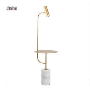 Modern marble decoration floor lamp contemporary gold/black LED floor lamp for hotel room and Home