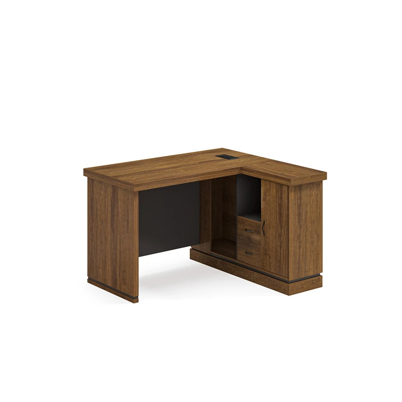 Modern office furniture luxury foshan wood desk office organizer l shape manager desk table