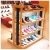Import modern plastic shoes bracket horseshoe cabinet with shelf from China