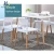 Modern Plastic Wooden Legs Study Desk Hotel Coffee Restaurant Table