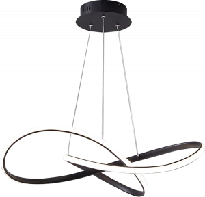 Modern Simply Alum Customized Hotel home decor led acrylic Ring pendant hanging light