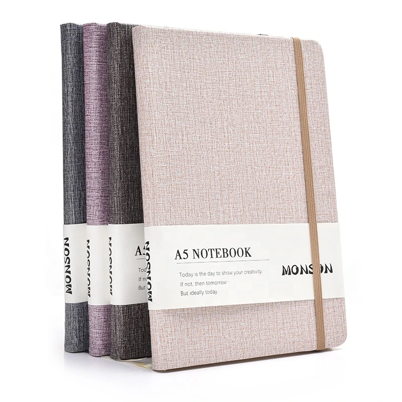 Monson A5 Pu Hardcover Custom Leather Notebook Personalized with Inner Pocket