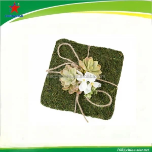 moss ring pillow for wedding supplies