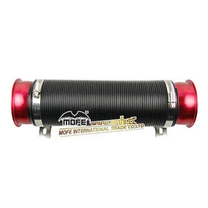 Motorcycle flexible red air intake pipe