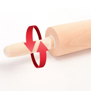 Natural House Beech Wood Kitchen Tools 30.5CM Baking Tool  Handle Roller Rolling Pin