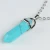 Import Natural Stone Bullet Shape Healing Point Turquoise Crystal Quartz Pendant Necklace Women Jewelry from China