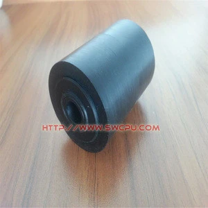 NBR durable rubber roller with bearing