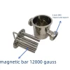 Neodymium Magnet Magnetic Liquid Trap with Quick Release Clamp, Thread Connection