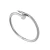 Import New arrival bangle quality stainless steel screw with shiny zircon bangles bracelet women jewelry gift from China