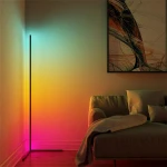 New Arrival RGB Remote Modern Decoration LED Corner Floor Lamp for Bedroom or Living Room