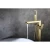 Import New bathroom exquisite bathtub shower set single handle brush gold color free standing bath faucet mixer from China