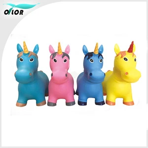 New Design Inflatable unicorn Bouncing Jump animal toy