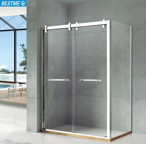 new design sliding hardware shower glass door
