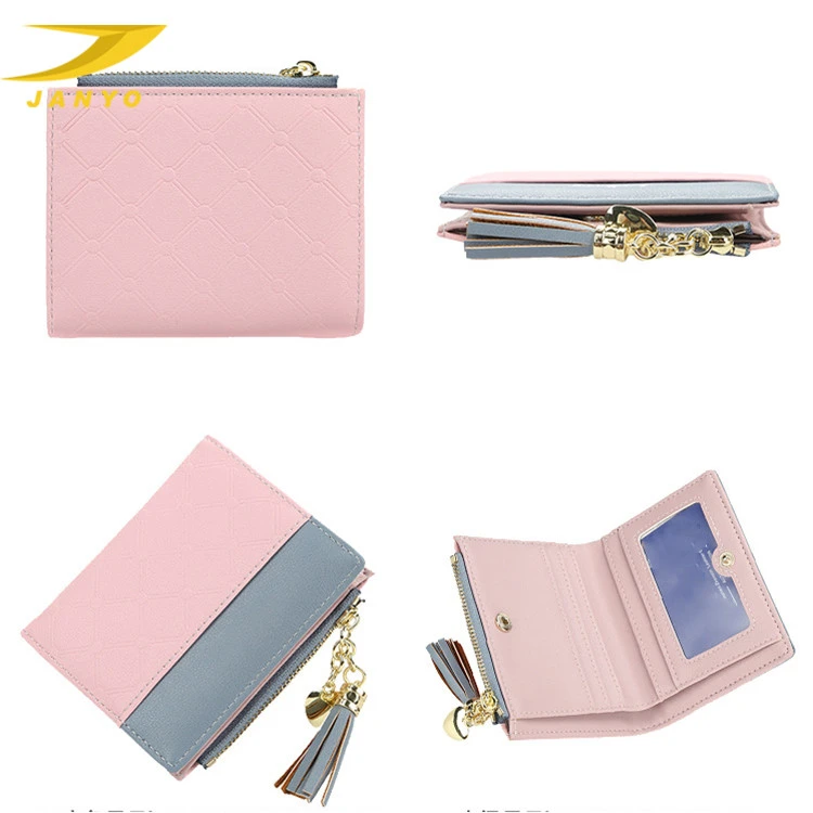 new fashion style short tassel zipper womens wallet