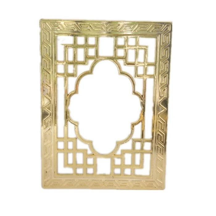 New gold square designer double sided plastic picture frame