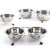 Import New High Quality Pet Dog Bowl 304 Stainless Steel Puppy Cat Feeding Drinking Double Bowls Pet Dog Feeder Water And Food Bowl from China