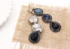 New Hot Sale Ladies Fashion Trending Semi-precious Stone Handmade Earrings Women