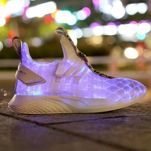 new product shoes material optical fiber light upper