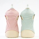 New Spring and Summer Striped Pet Apparel Clothes Vest T-shirt for Dog