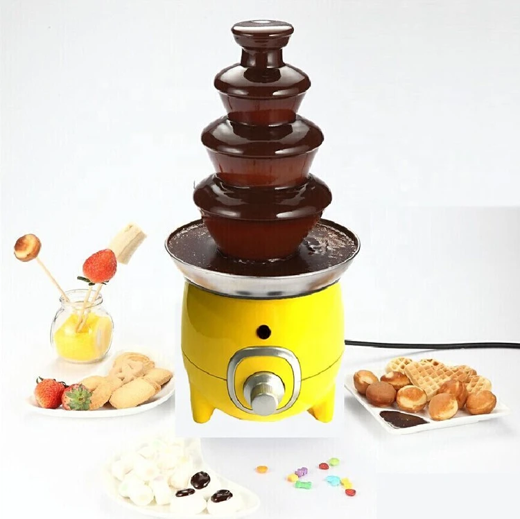 New style popular Stainless Steel electric Chocolate Fondue Fountain Electric 3 Tier Chocolate Fountain