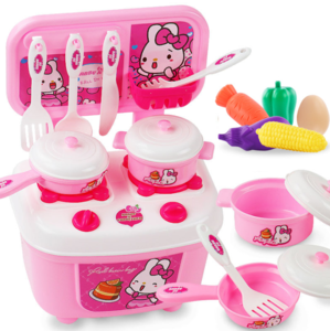 Newest Hot 16PCS Toddler Girls Baby Kids Play House Toy Kitchen Utensils Cooking Pots Pans Food Dishes Cookware