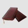 Newest Men&#39;S Zipper Wallet Young Men Wallet Custom Genuine Leather Wallets For Men
