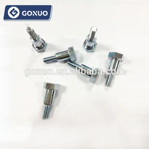 Ningbo GONUO Hardware Factory direct sales carbon steel with zinc plated Non standard Hex step bolts
