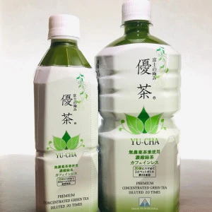 No additive color green high catechin tea concentrate matcha 1000ml packaging