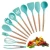 Import Non Scratch BPA Free Silicone Kitchen Utensil With Wooden Handles Gadgets for Nonstick Cookware for Women Tools Turquoise/Mint from China