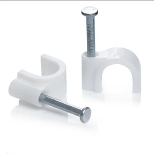 nylon round cable holder clip with concrete nail