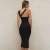 OEM Hot High Quality Spandex Grid Printed Dress Design Latest Women Office Lady Wear Dress Body con Dress