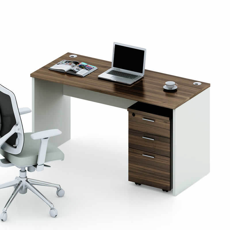 Buy Office Computer Staff Table With Three Drawers Pedestal from Foshan ...