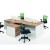 Import Office Furniture Staff Working Place Design Four Staff Computer Desk Three Drawers Cabinet from China