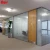 Import Office glass partition walls frameless glass partitioning with access door for president room from China