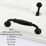 Oil Rubbed Bronze Bin Cup Pulls Black Cupboard Drawer Handles Knob Pull Door Furniture Handles & Knobs VT-01.052