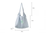 Original fashion cotton bag shoulder bag female art plaid small fresh environmentally friendly cotton bag