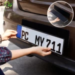 Outdoor car number plate holder fixing sticky pad license plate holder double sided hook and loop tape