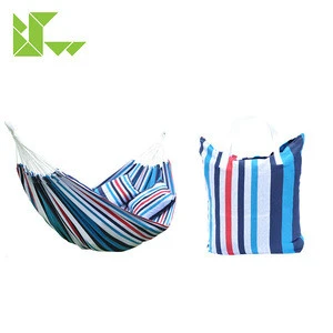 Outdoor durable portable lightweight 2 person colorful canvas Camping hammock