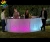 Import Outdoor illuminated led furniture shining round bar counter for bar table set for party event wedding decoration from China