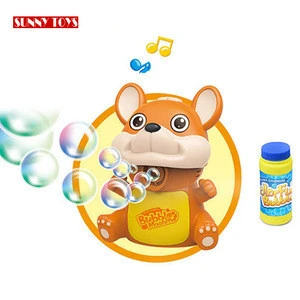 outdoor play set animals design electric automatic light up glow bubbles toys kids soap bubble machine toy with music