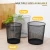 Import paper basket trash bin round metal mesh waste bins trash can dustbin Wastebasket garbage bin from China