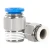 Import Pc Pneumatic Fittings Nickel Plating On Brass One Touch Tube Fitting Gas Fitting Air Connector from China