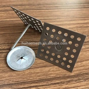 Perforated Base Metal pins for Fixing Fiberglass Duct Wrap
